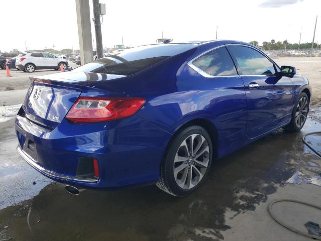 1HGCT2B86EA009162 - 2014 HONDA ACCORD EXL BLUE photo 3