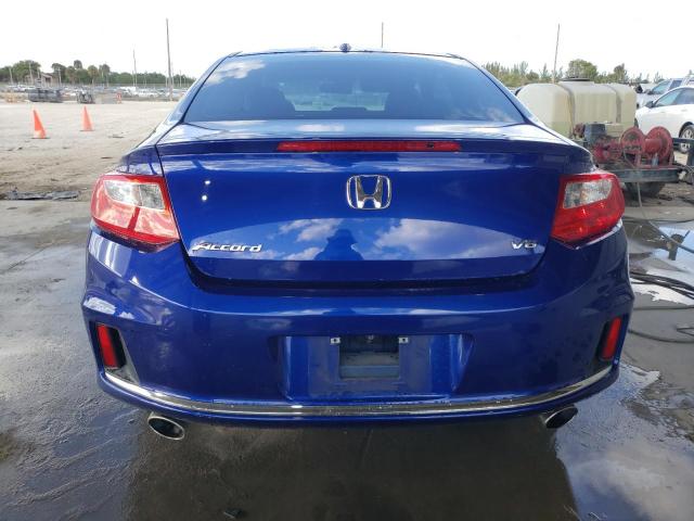 1HGCT2B86EA009162 - 2014 HONDA ACCORD EXL BLUE photo 6