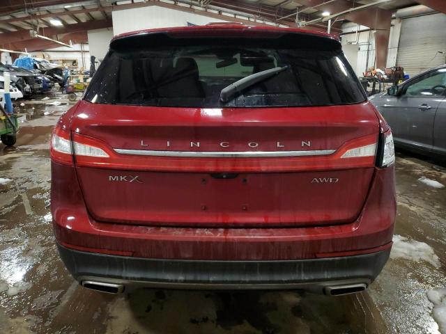 2LMTJ8LR8GBL24549 - 2016 LINCOLN MKX RESERVE RED photo 6