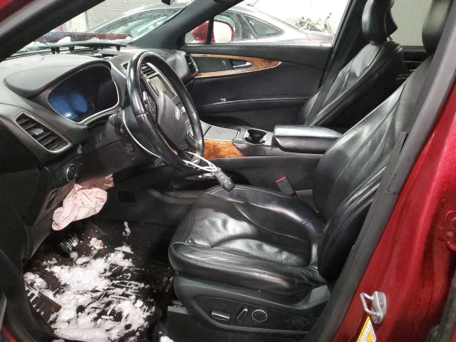 2LMTJ8LR8GBL24549 - 2016 LINCOLN MKX RESERVE RED photo 7