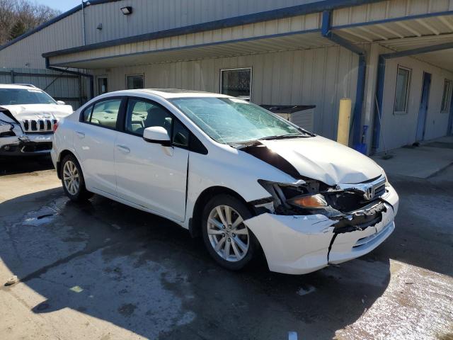 19XFB2F84CE301475 - 2012 HONDA CIVIC EX WHITE photo 4