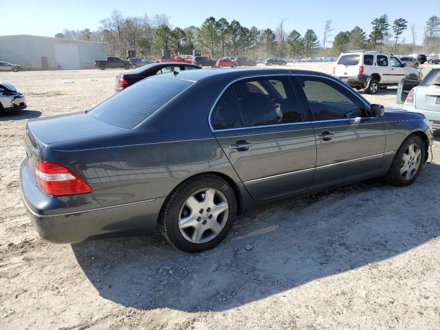 JTHBN36F040165297 - 2004 LEXUS LS 430 GRAY photo 3