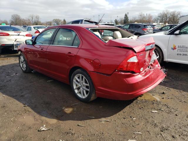 3FAHP0JA1CR161330 - 2012 FORD FUSION SEL RED photo 2