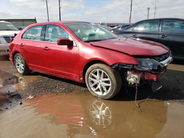 3FAHP0JA1CR161330 - 2012 FORD FUSION SEL RED photo 4