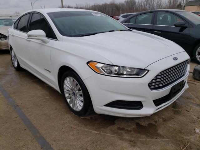 3FA6P0LU6FR221041 - 2015 FORD FUSION SE HYBRID WHITE photo 4