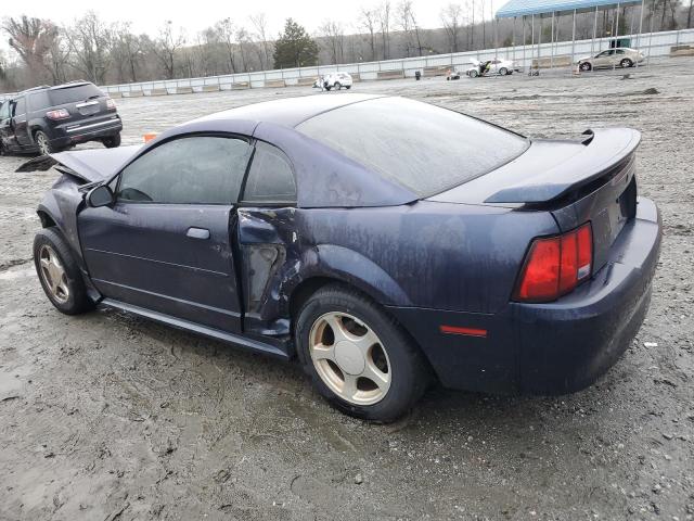 1FAFP40492F118554 - 2002 FORD MUSTANG BLUE photo 2