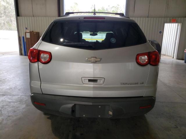 1GNLREED7AS137347 - 2010 CHEVROLET TRAVERSE LS SILVER photo 6