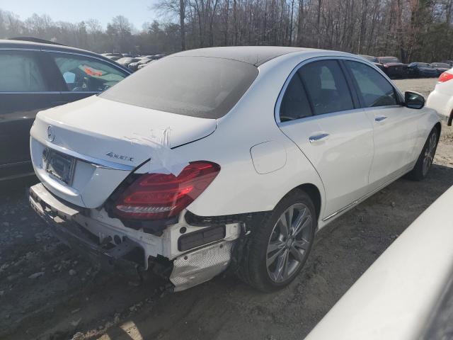 55SWF4KB7GU177573 - 2016 MERCEDES-BENZ C 300 4MATIC WHITE photo 3