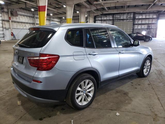 5UXWX9C57E0D13976 - 2014 BMW X3 XDRIVE28I BLUE photo 3