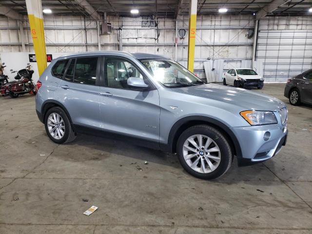 5UXWX9C57E0D13976 - 2014 BMW X3 XDRIVE28I BLUE photo 4