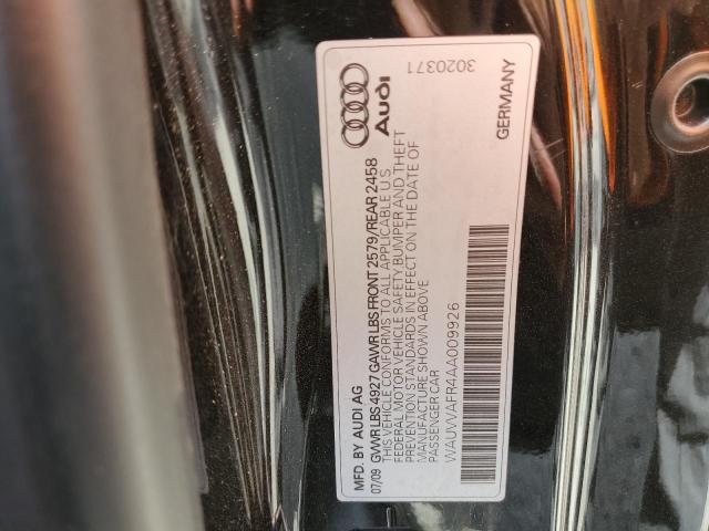 WAUVVAFR4AA009926 - 2010 AUDI S5 PRESTIGE 黑色 照片 12