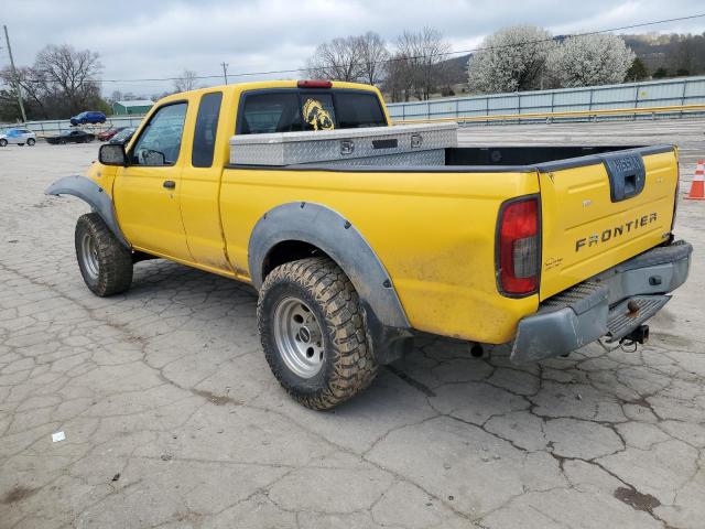 1N6ED26Y61C314316 - 2001 NISSAN FRONTIER KING CAB XE YELLOW photo 2