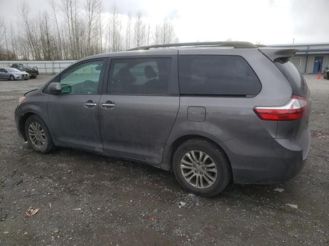 5TDYZ3DC5HS803832 - 2017 TOYOTA SIENNA XLE GRAY photo 2