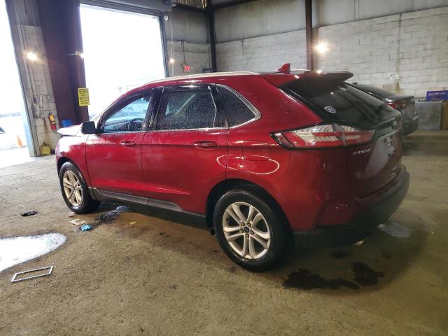 2FMPK4J96KBC13822 - 2019 FORD EDGE SEL RED photo 2