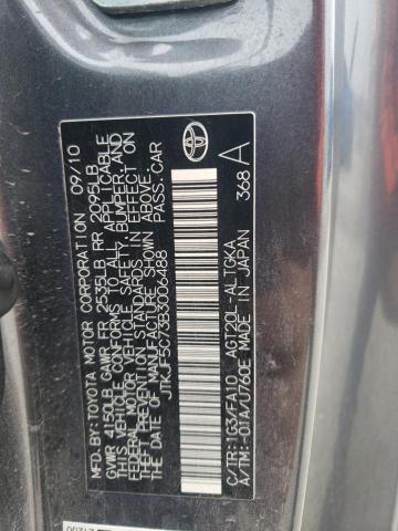 JTKJF5C73B3006488 - 2011 TOYOTA SCION TC 灰色 照片 12