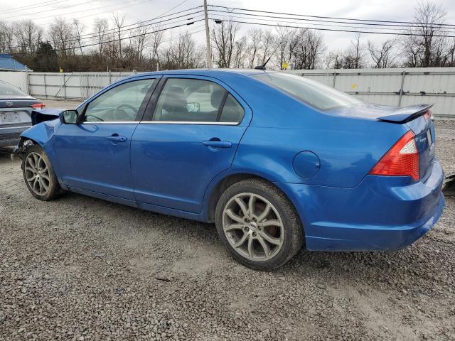 3FAHP0HA5CR315737 - 2012 FORD FUSION SE BLUE photo 2