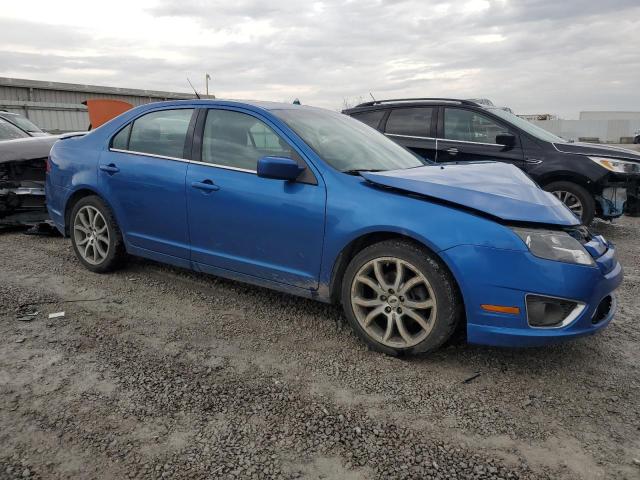 3FAHP0HA5CR315737 - 2012 FORD FUSION SE BLUE photo 4