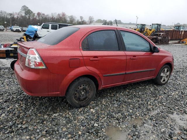 KL1TG5DE1BB243391 - 2011 CHEVROLET AVEO LT RED photo 3