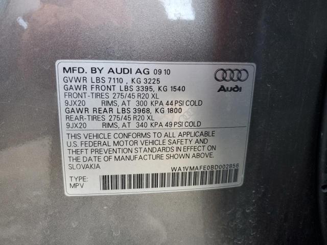 WA1VMAFE0BD002856 - 2011 AUDI Q7 PRESTIGE GRAY photo 13
