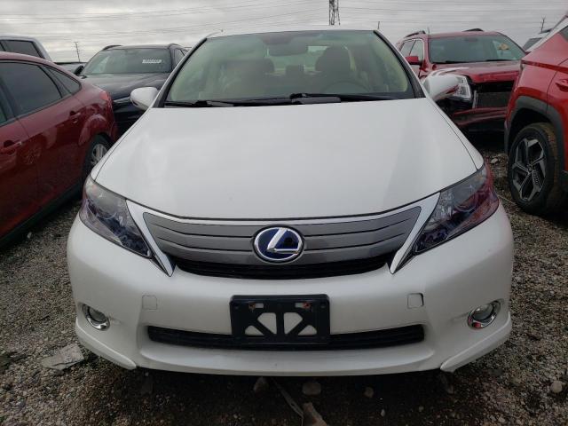 JTHBB1BA6A2028176 - 2010 LEXUS HS 250H WHITE photo 5