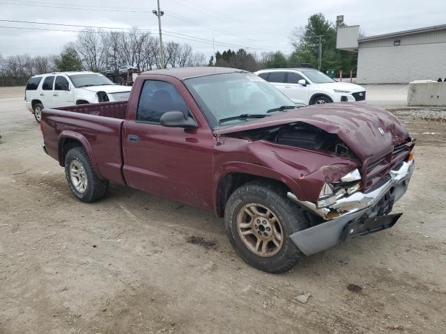 1D7FL16X13S266458 - 2003 DODGE DAKOTA SXT MAROON photo 4