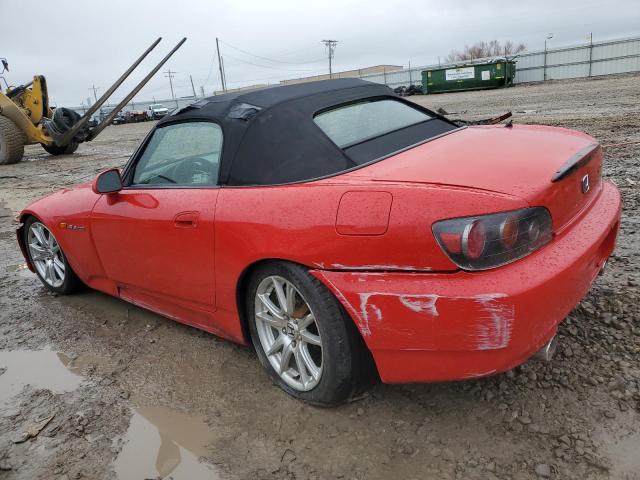 JHMAP21446S003444 - 2006 HONDA S2000 RED photo 2