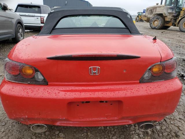 JHMAP21446S003444 - 2006 HONDA S2000 RED photo 6