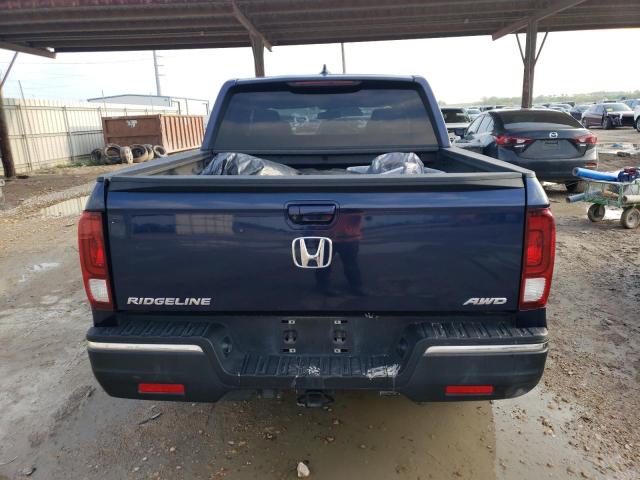 5FPYK3F50JB007431 - 2018 HONDA RIDGELINE RTL BLUE photo 6