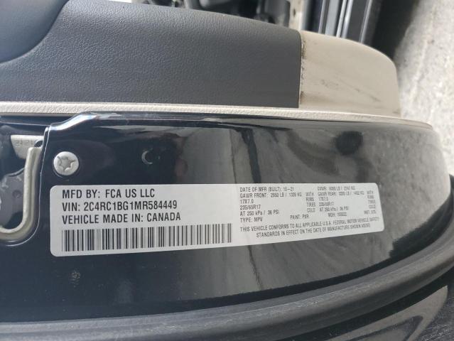2C4RC1BG1MR584449 - 2021 CHRYSLER PACIFICA TOURING L BLACK photo 13