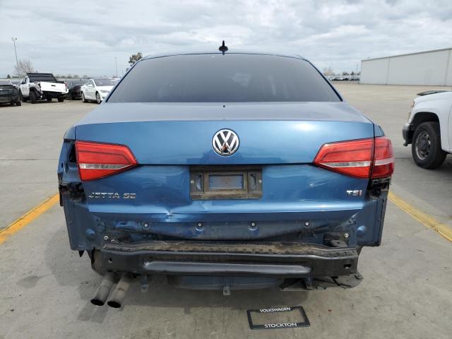 3VWD17AJ8FM334925 - 2015 VOLKSWAGEN JETTA SE BLUE photo 6