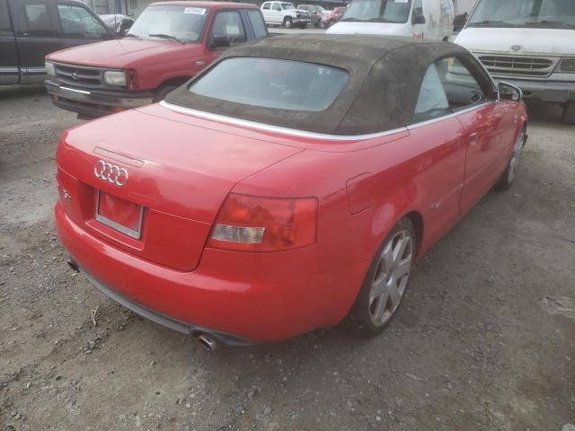 WUARL48H75K901462 - 2005 AUDI S4 QUATTRO CABRIOLET RED photo 4