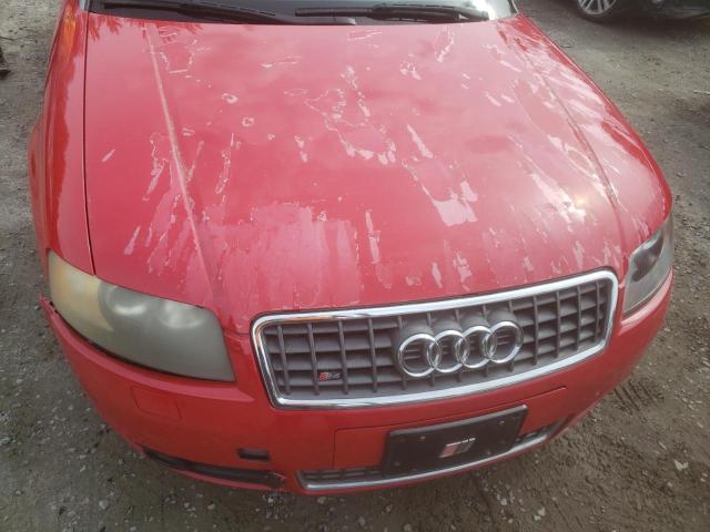 WUARL48H75K901462 - 2005 AUDI S4 QUATTRO CABRIOLET RED photo 9