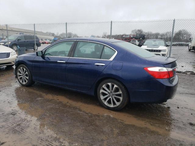 1HGCR2F52EA245919 - 2014 HONDA ACCORD SPORT BLUE photo 2