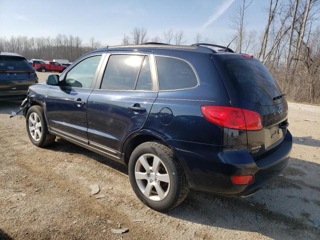 5NMSH13E47H067659 - 2007 HYUNDAI SANTA FE SE BLUE photo 2