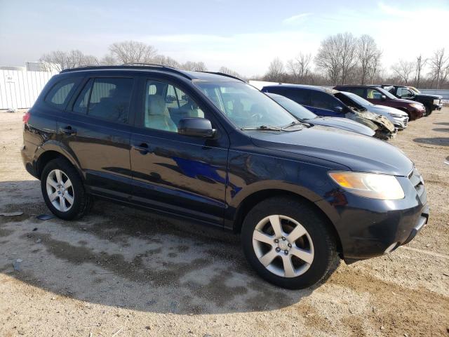 5NMSH13E47H067659 - 2007 HYUNDAI SANTA FE SE BLUE photo 4