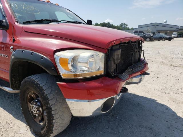 3D7KS29C26G130089 - 2006 DODGE RAM 2500 RED photo 9