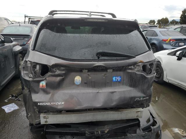 5TDJKRFHXFS124735 - 2015 TOYOTA HIGHLANDER XLE 灰色 照片 6