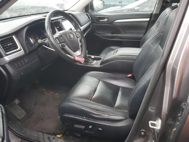 5TDJKRFHXFS124735 - 2015 TOYOTA HIGHLANDER XLE 灰色 照片 7