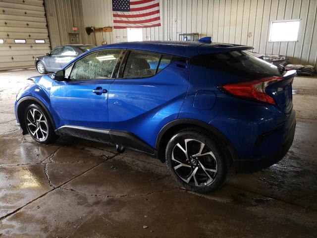 JTNKHMBXXK1027640 - 2019 TOYOTA C-HR XLE BLUE photo 2