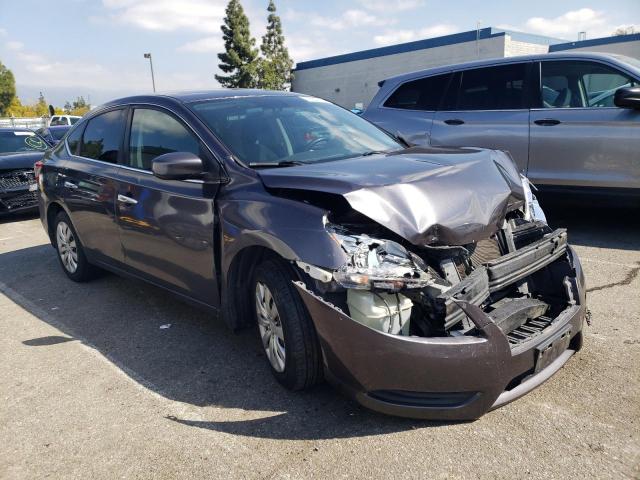 3N1AB7AP0FL683643 - 2015 NISSAN SENTRA S GRAY photo 4