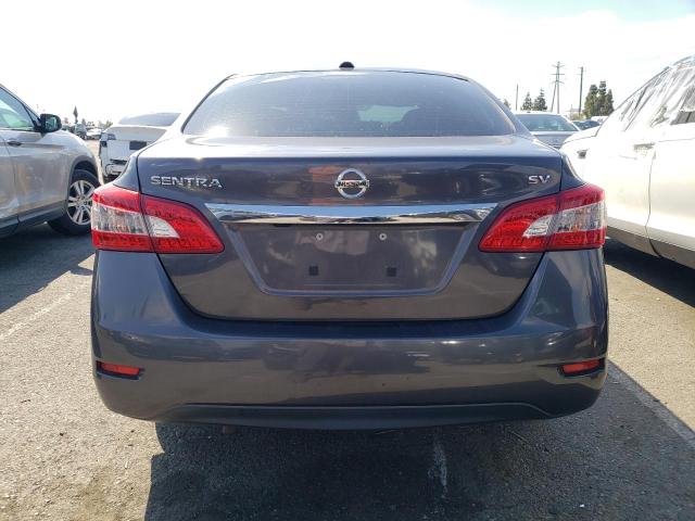 3N1AB7AP0FL683643 - 2015 NISSAN SENTRA S GRAY photo 6