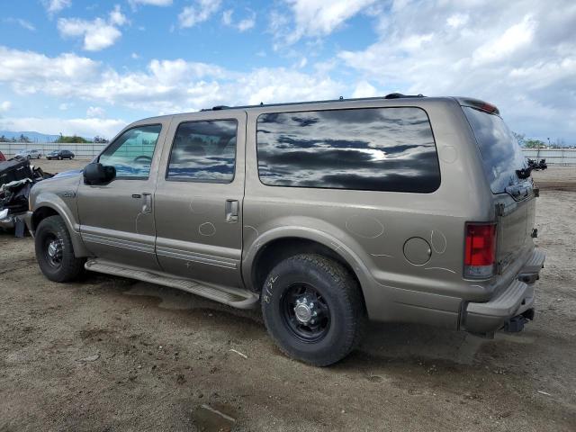 1FMNU42S22ED70755 - 2002 FORD EXCURSION LIMITED TAN photo 2