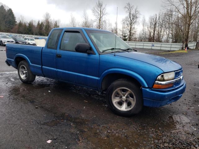 1GCCS195X18220244 - 2001 CHEVROLET S TRUCK S10 BLUE photo 4