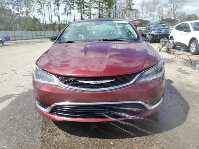 1C3CCCAB1FN743398 - 2015 CHRYSLER 200 LIMITED BURGUNDY photo 5