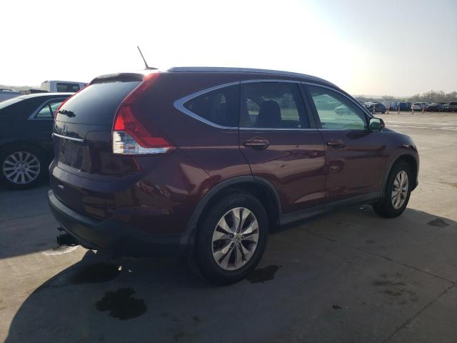 5J6RM3H7XCL022146 - 2012 HONDA CR-V EXL BURGUNDY photo 3