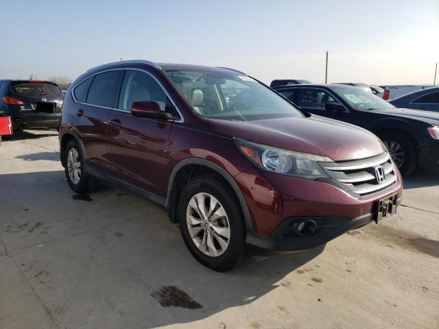 5J6RM3H7XCL022146 - 2012 HONDA CR-V EXL BURGUNDY photo 4