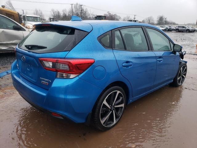 4S3GTAM68L3702743 - 2020 SUBARU IMPREZA SPORT BLUE photo 3