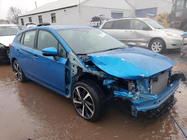 4S3GTAM68L3702743 - 2020 SUBARU IMPREZA SPORT BLUE photo 4