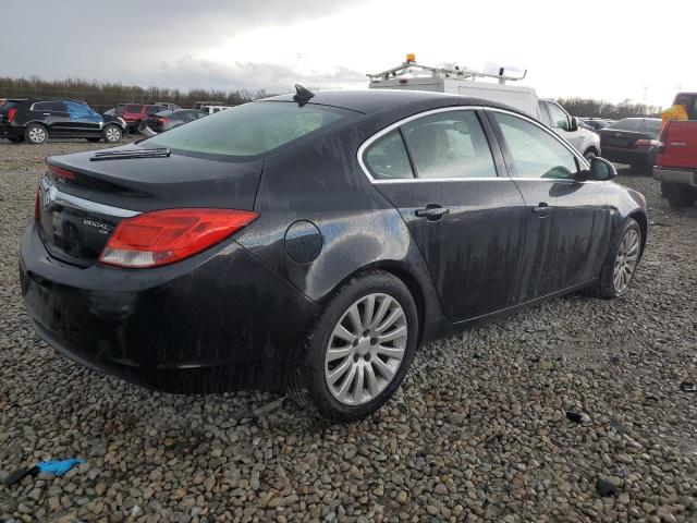 W04GR5EC5B1014634 - 2011 BUICK REGAL CXL BLACK photo 3