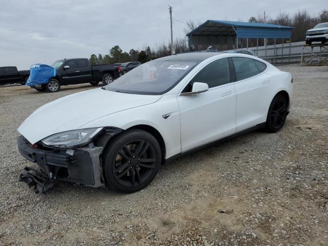 5YJSA1H16EFP64081 - 2014 TESLA MODEL S WHITE photo 1